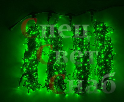 Гирлянда на уличную елку "Спайдер" Зеленый 4 х 20 м Постоянное свечение