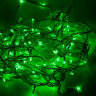 Гирлянда светодиодная для деревьев "Клип-лайт" 100м Зеленая. Нить белая
