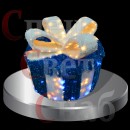 Световая декоративная композиция "Подарок" 1 х 1,5 х 1,5 Цилиндр Синий