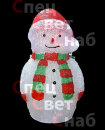 Световая фигура "Снеговик в шарфе" 60см