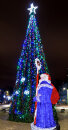 Новогодняя фигура "Дед Мороз с посохом" 2,05 м
