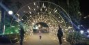 Фотозона "Световой тоннель" с мерцанием – живыми переливами