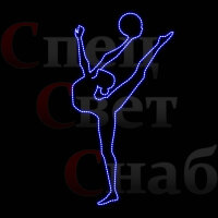 Световая фигура уличная декорация "Спортсмен-7"