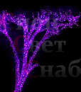 Гирлянда на дерево "Спайдер" 6 x 10м Фиолетовая