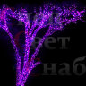 Гирлянда на дерево "Спайдер" 9 x 10м Фиолетовая