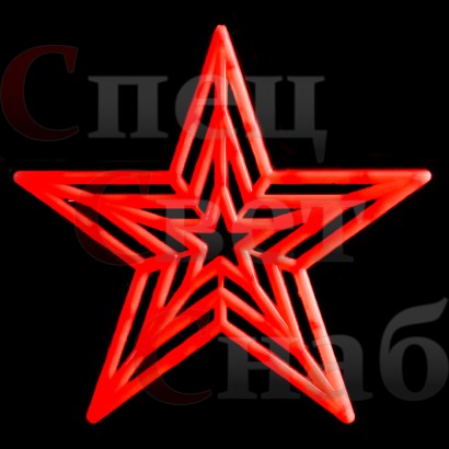 Световое панно "Звезда". Красная. 60 см 1
