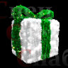 Светодиодная фигура "Новогодний подарок" 70 см х 50 см х 50 см Зеленая лента
