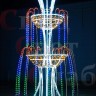 Световой фонтан "Королевский стандарт" 1.7х2.5 м мульти