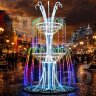 Световой фонтан "Королевский стандарт" 1.7х2.5 м мульти