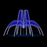 Светодиодный фонтан для площади "Скайлайн" 5 х 8 м Синий