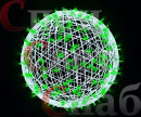 Светодиодная фигура "Светящейся шар" 0.5 м Зеленый