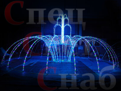 Световой фонтан Синий 9 x 9 x 4 м 40 1